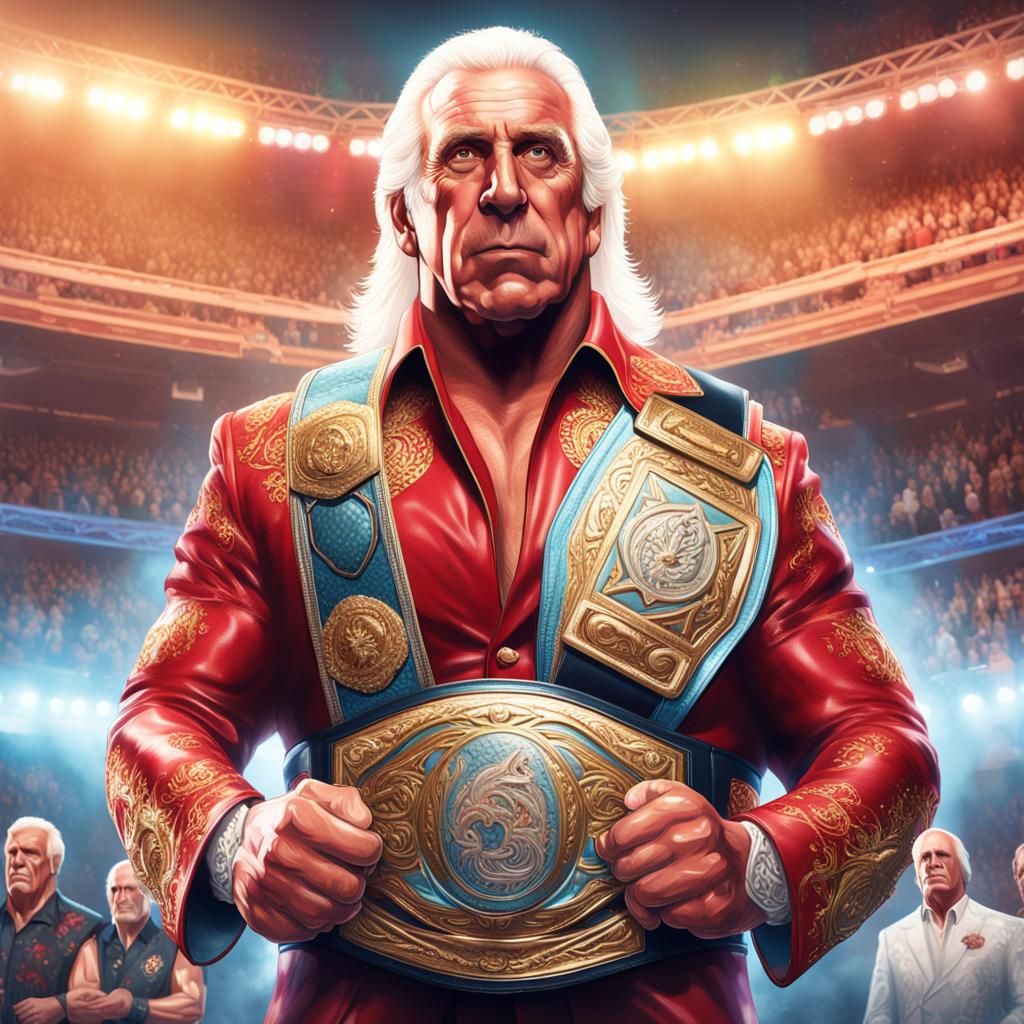 Ric Flair Entrance: Hyperdetailed Portrait in Unreal Engine