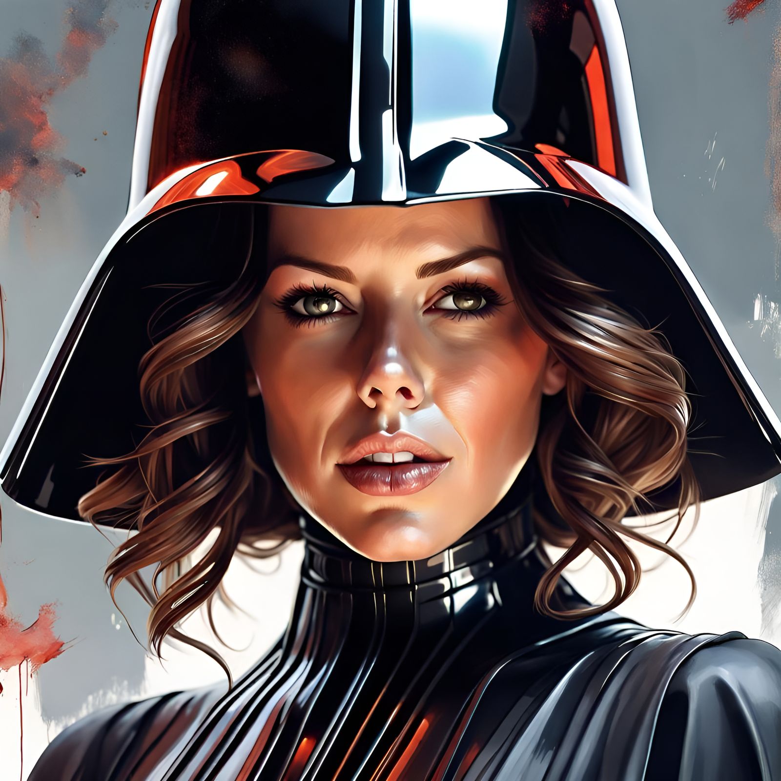 Kate Beckinsale as Darth Vader: Digital Portrait