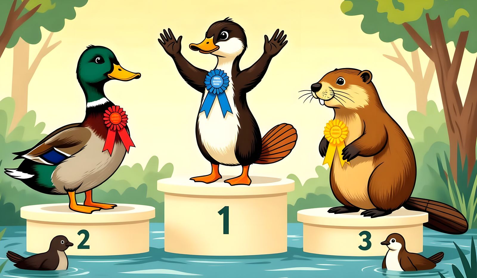 Platypus Wins River Beauty Contest in Harper Style