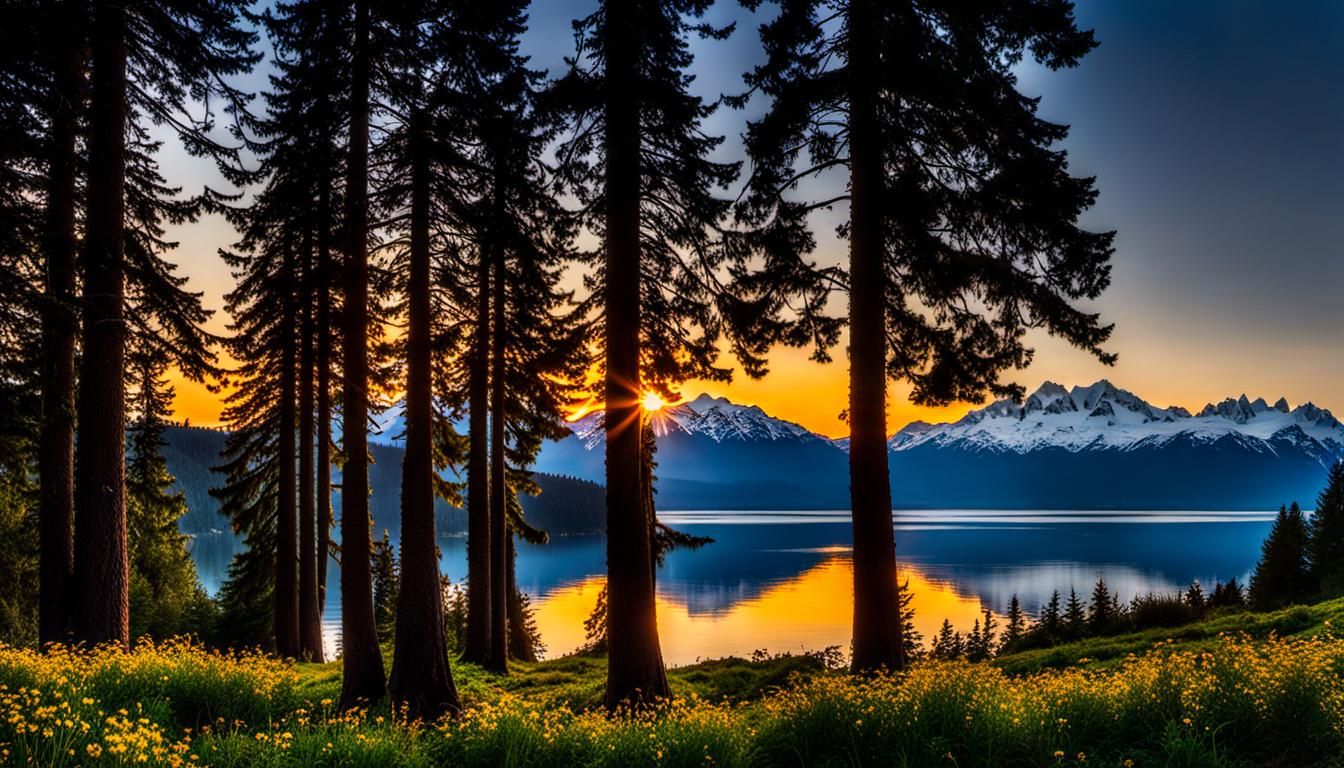 Olympic Mountain Landscape from Liberty Bay
