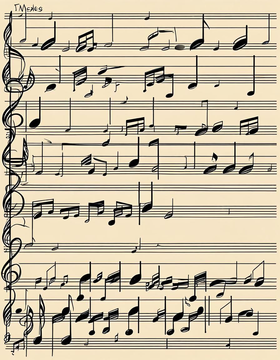 Musical Notes on Sheet Music