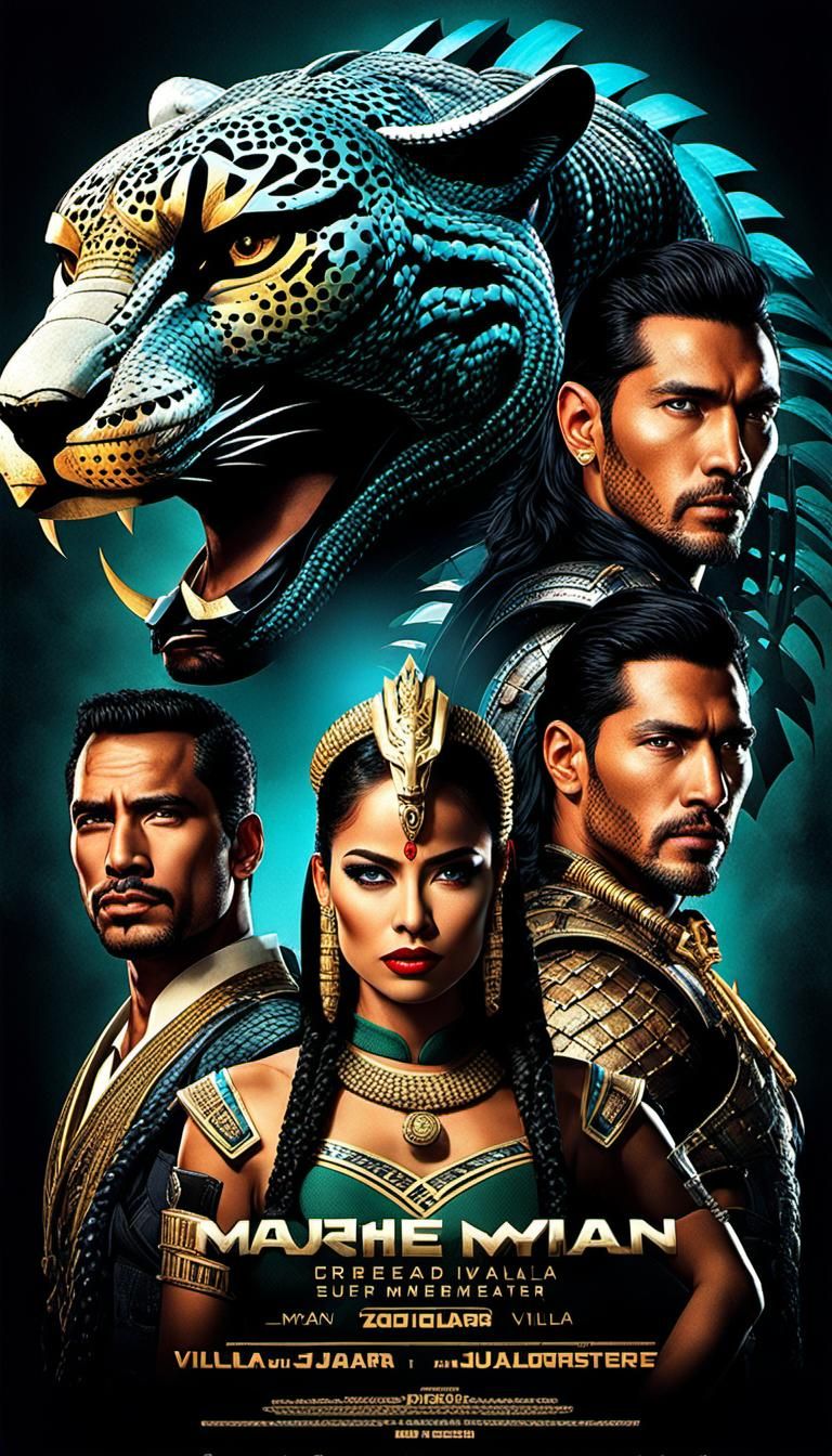 Futuristic Mayan Warriors: Movie Poster Concept
