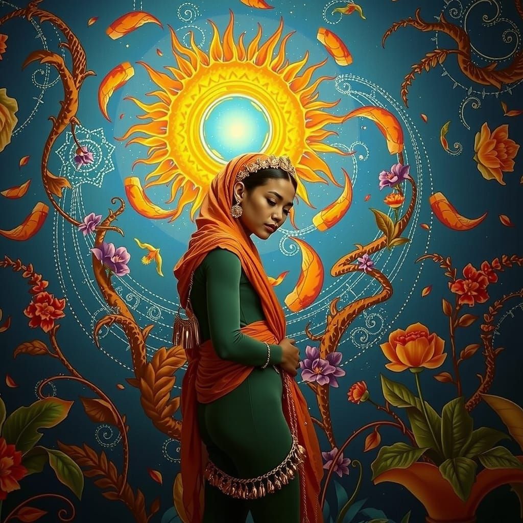 Psychedelic Garden of Cosmic Mystery and Joy