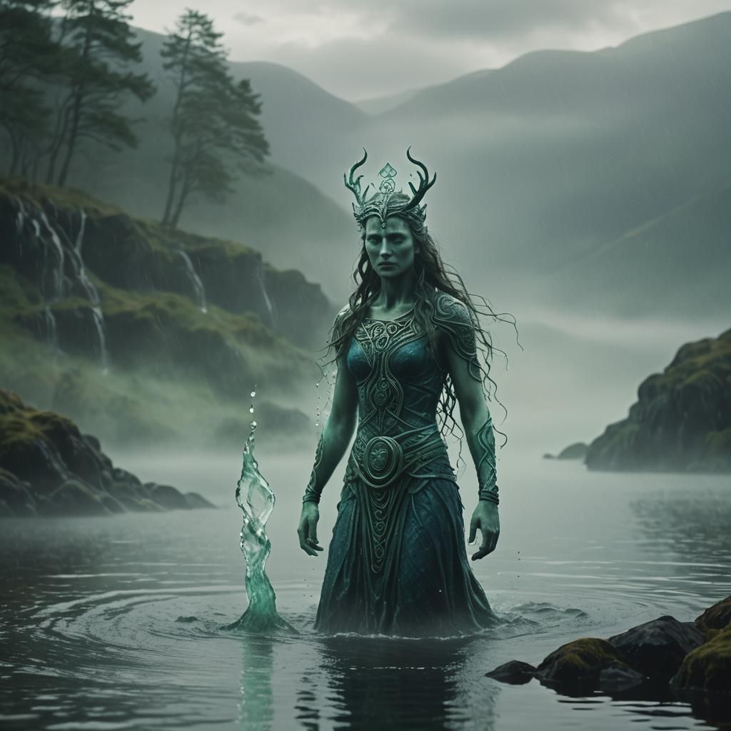 Mythical Celtic Water Spirit Rises from Loch