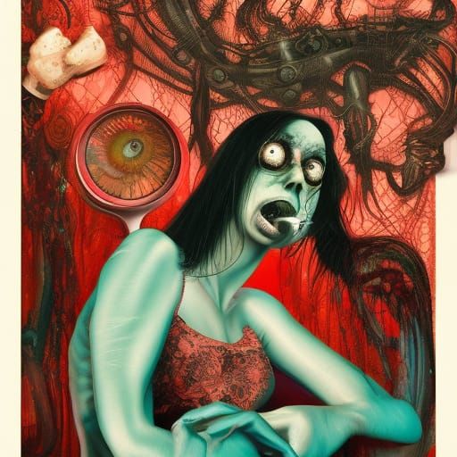 Terrifying Sci-Fi Art Inspired by Qajar Art