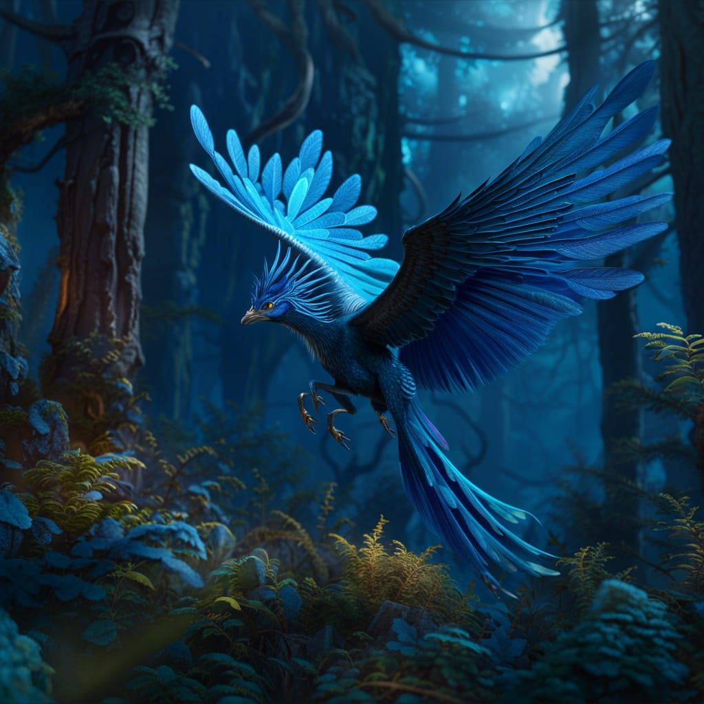Flying Archaeopteryx