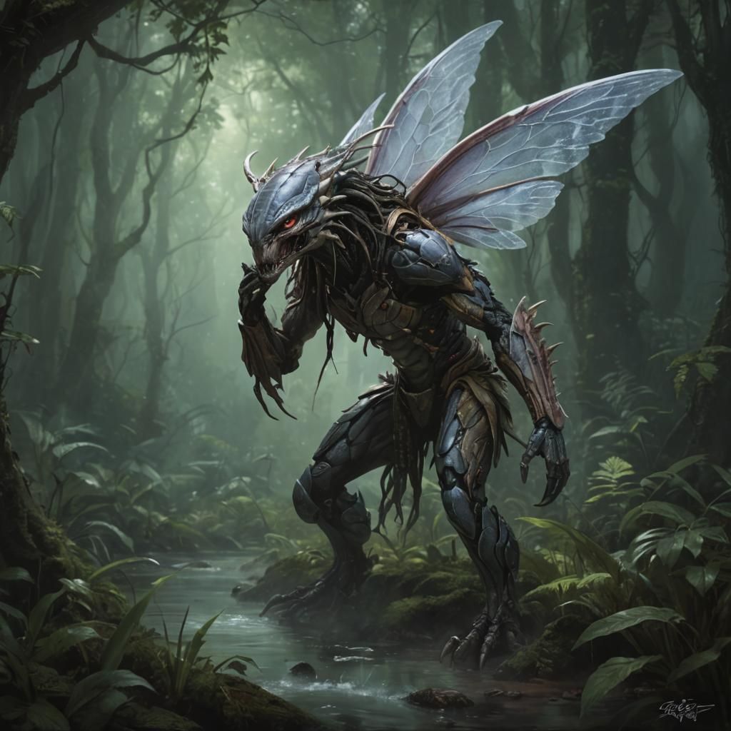 Predator Fairy: Whimsical Fan Fiction Art