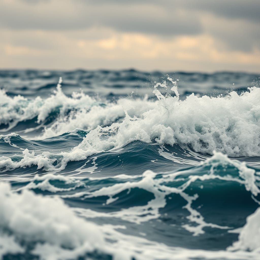 Hyperrealistic Ocean Waves in Cinematic HDR