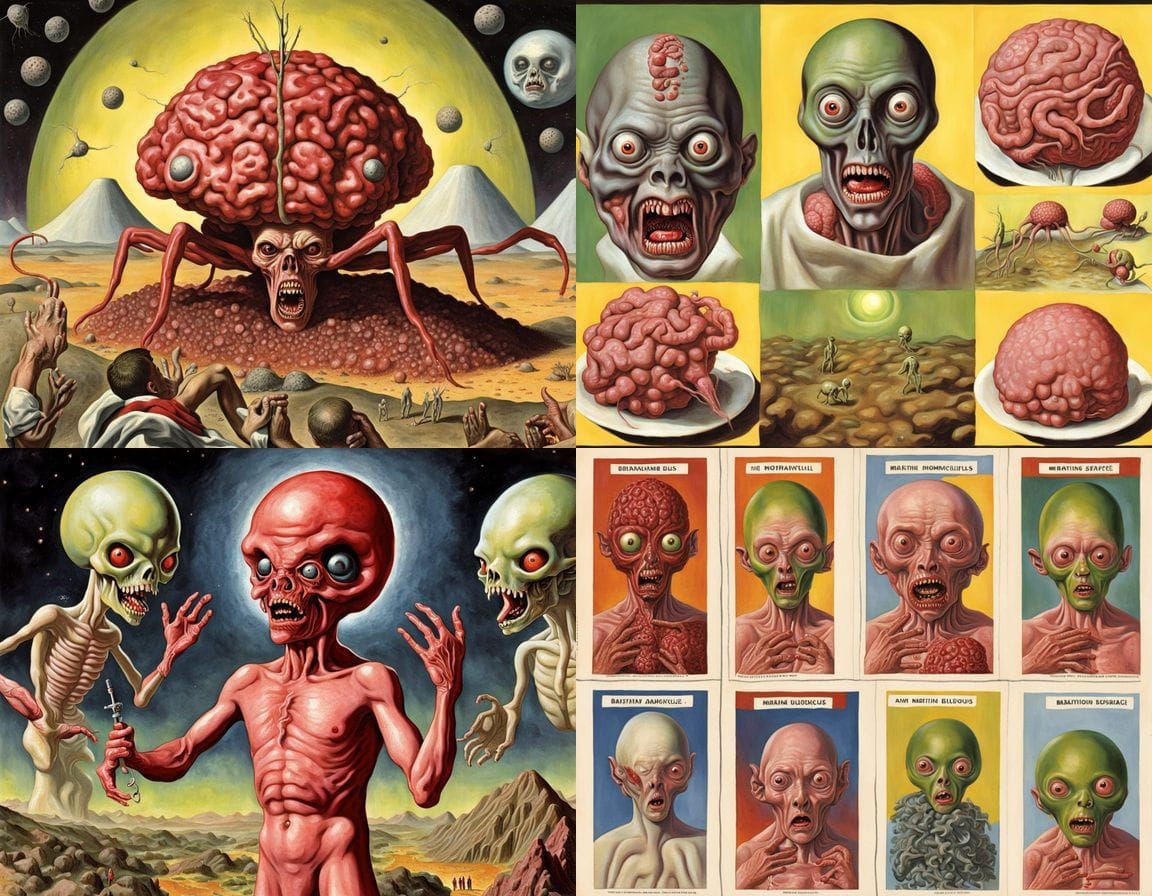 Whimsical yet Disturbing Ladybird-Inspired Martian Sacrifice