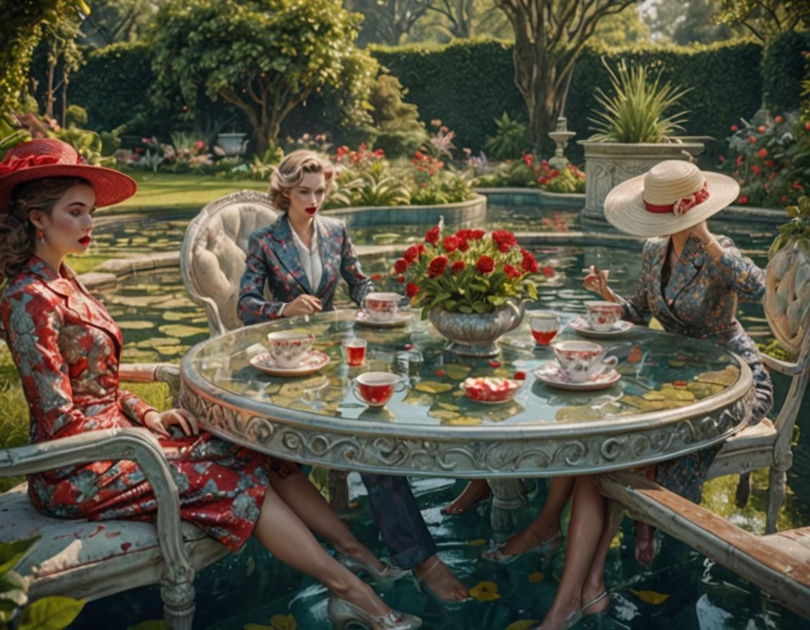 Glamorous Garden Tea Party in Unreal Engine 5