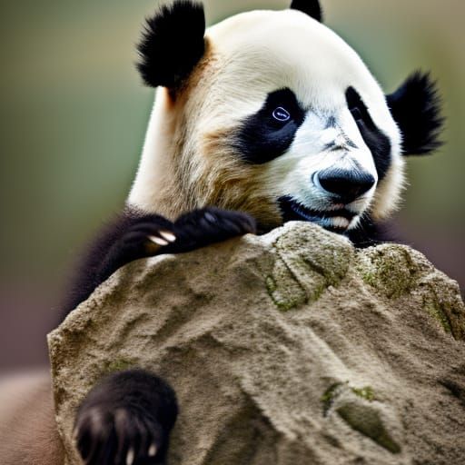 Adorable Panda Captured with Professional Photography Techni...