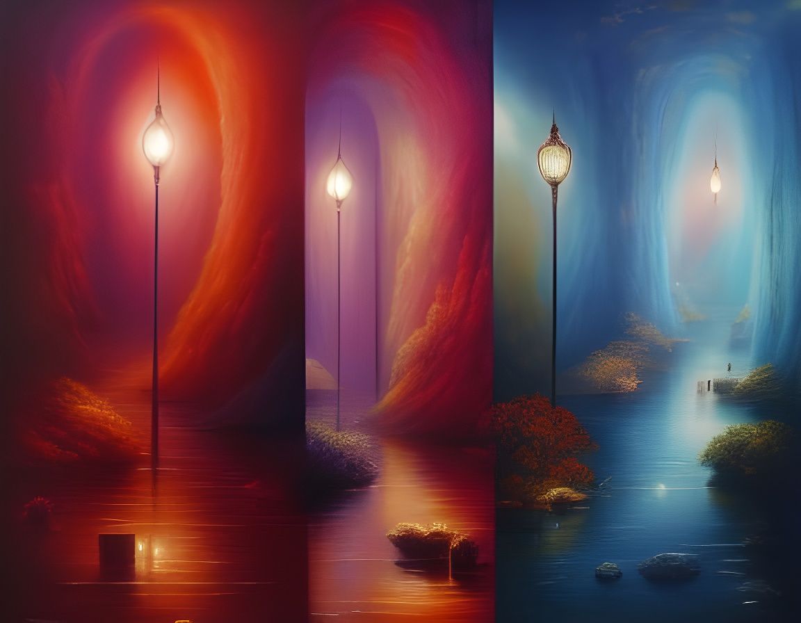 Ethereal Submarine City in Art Nouveau Style