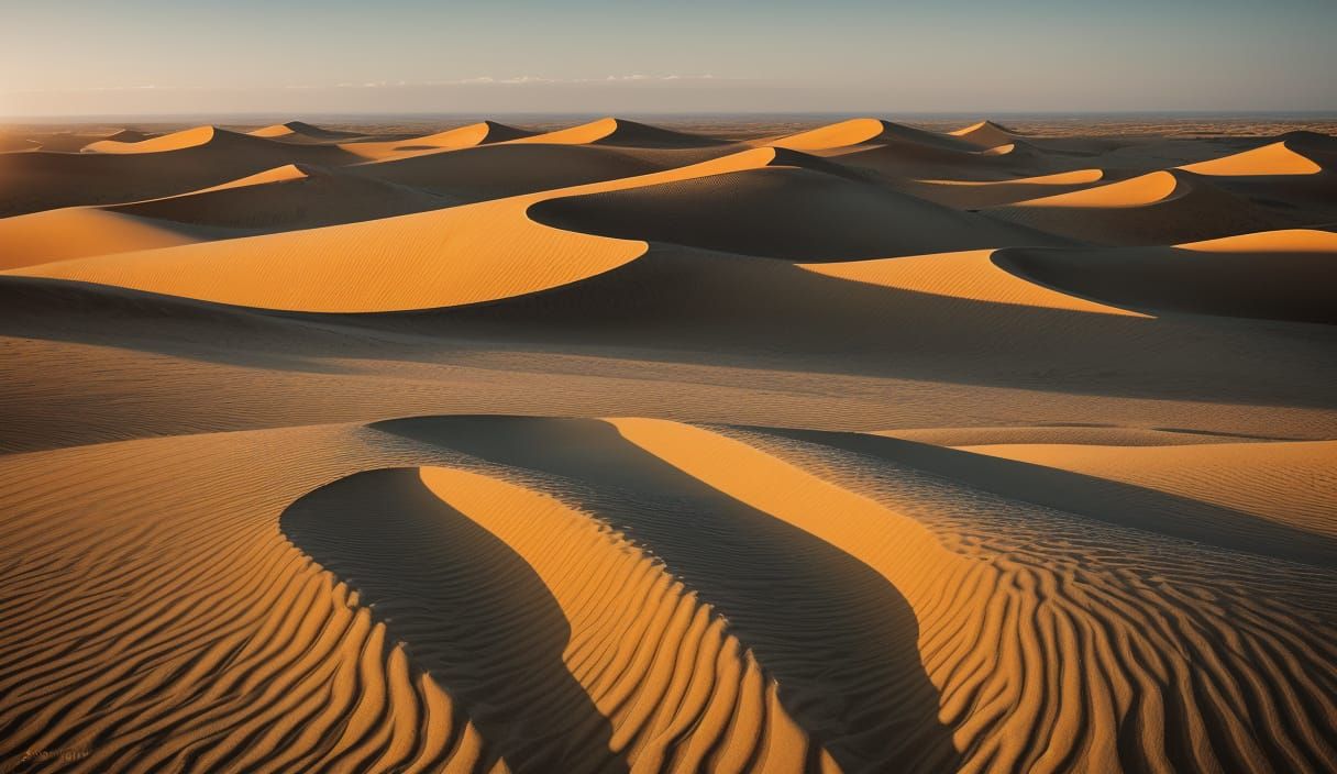 Golden Desert Landscapes in Epic Proportions