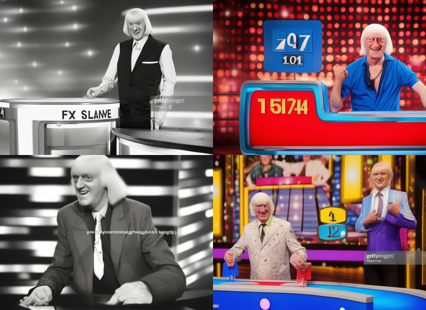 Game Show Host in Studio Lighting