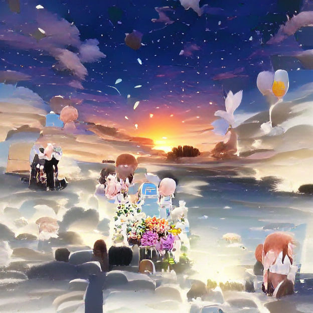 Abstract AI-Generated Image from Empty Prompt