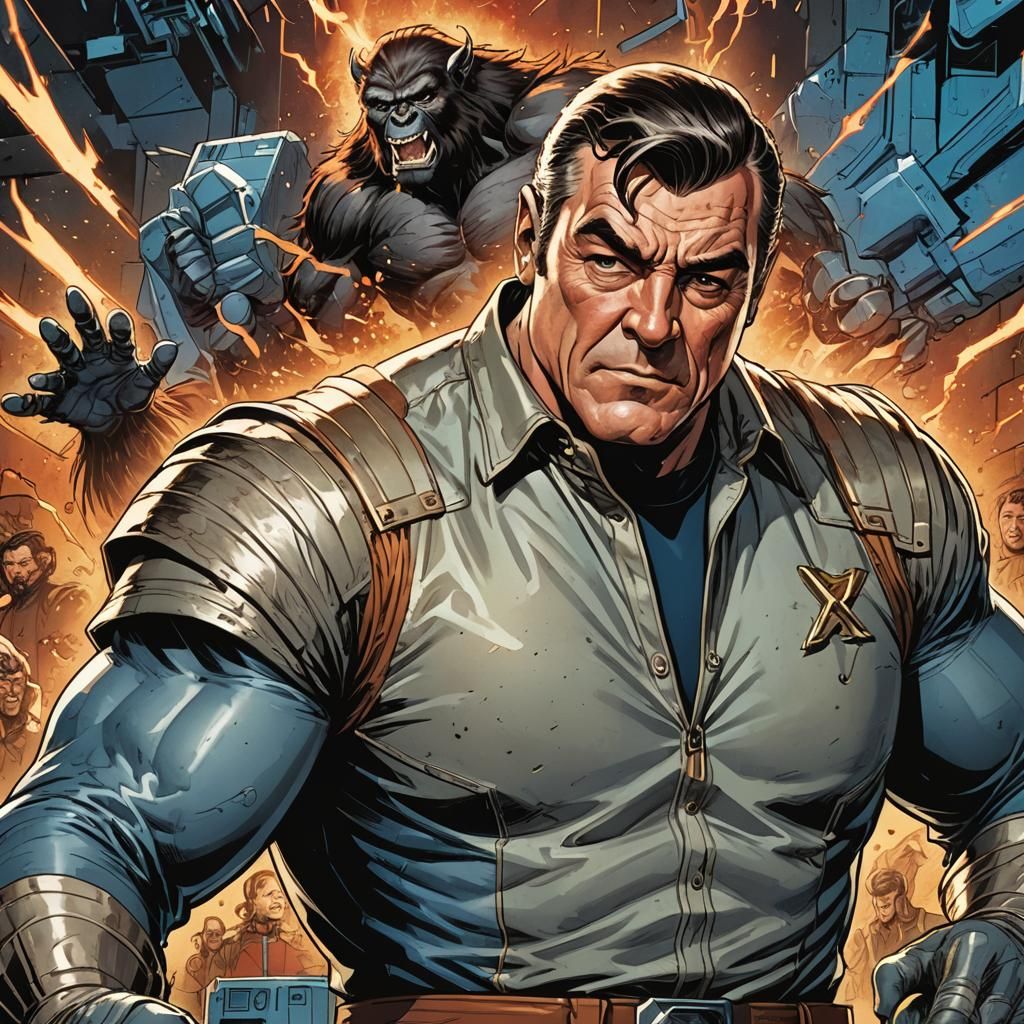 Hank McCoy as The Beast: Comic Book Portrait