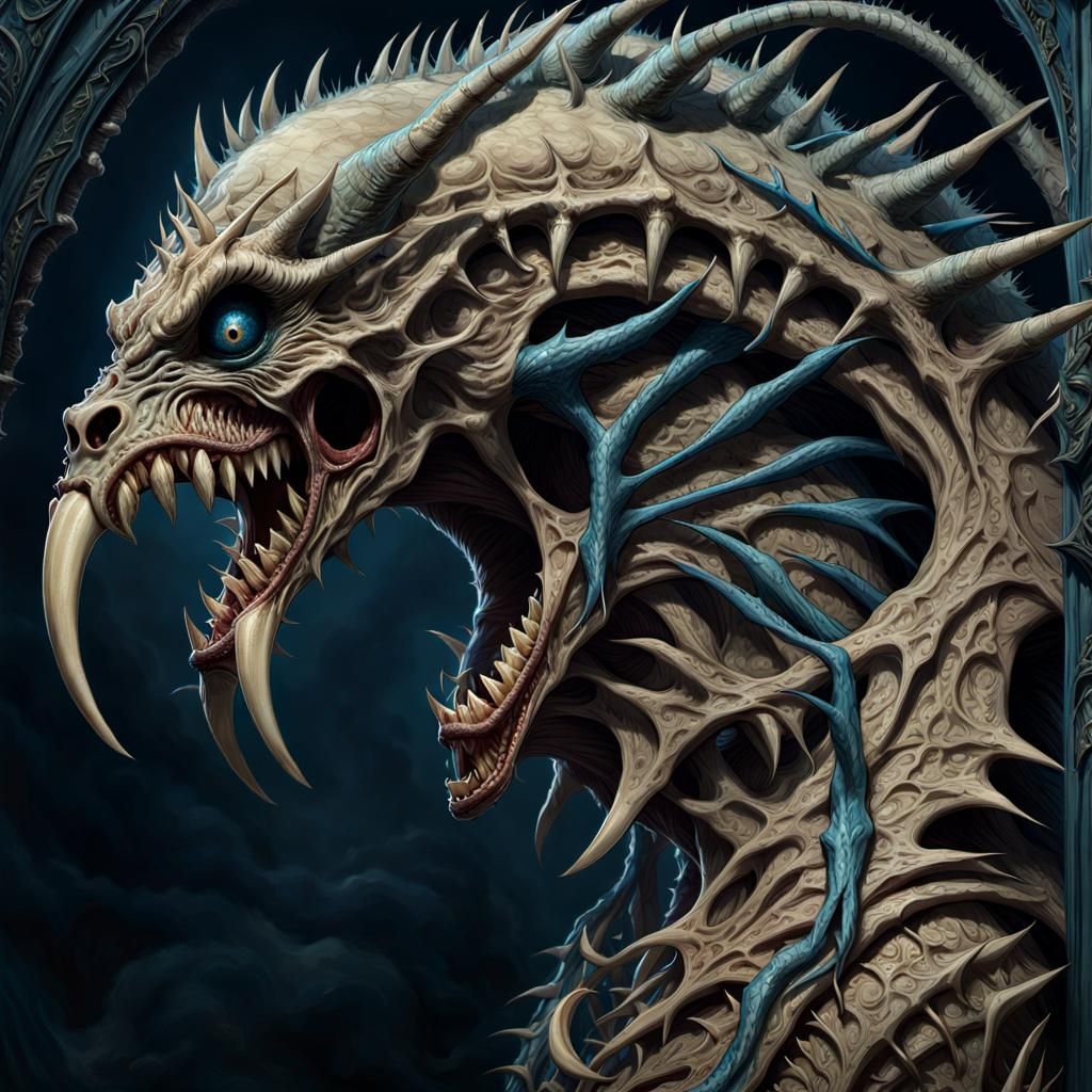 Wretched Daemon in Dark Fantasy Style