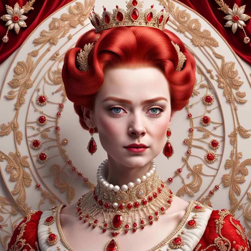 Queen Elizabeth I: 3D Digital Art Portrait