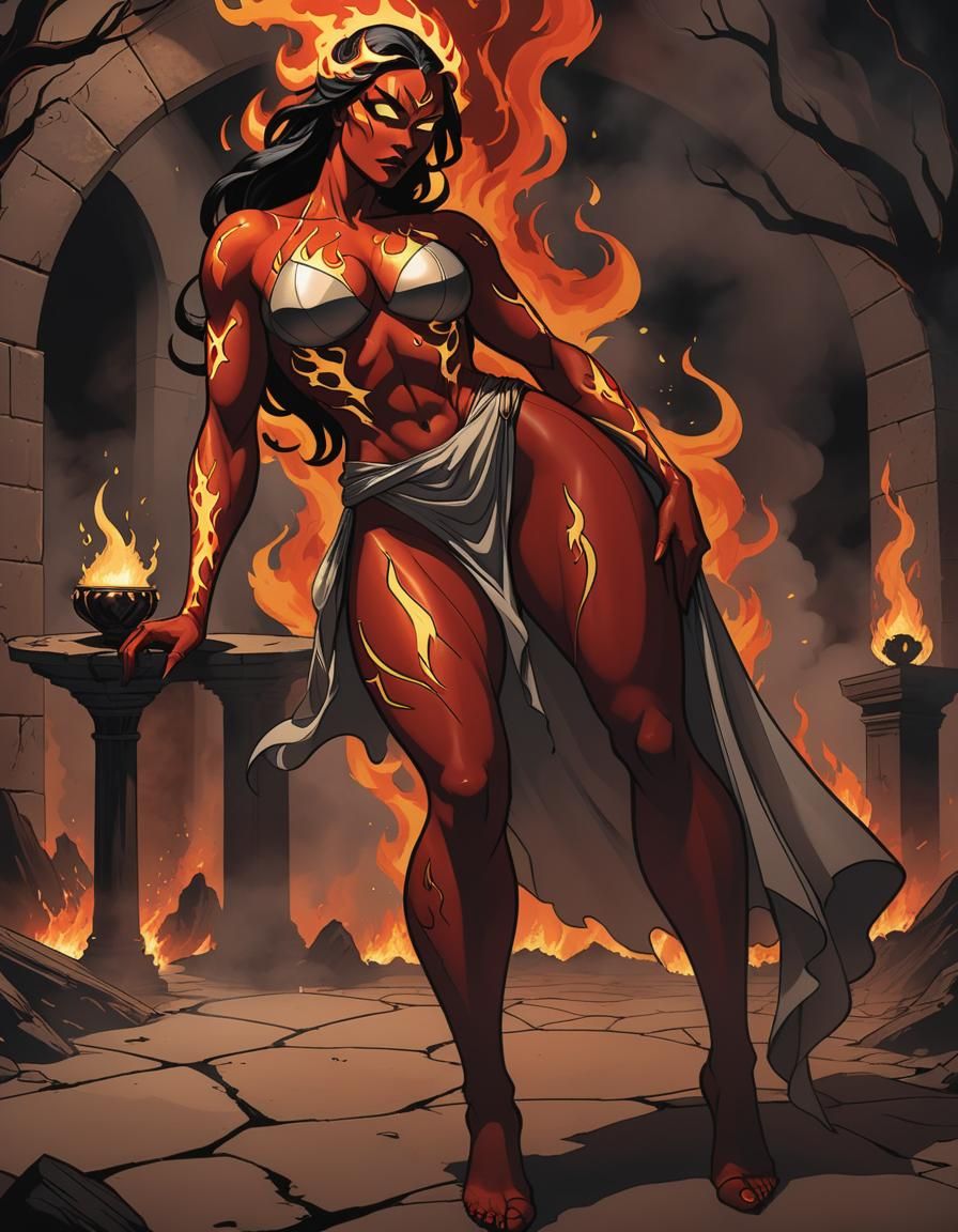 Ignara, Goddess of Fire and Vengeance - Lady of Emberblaze