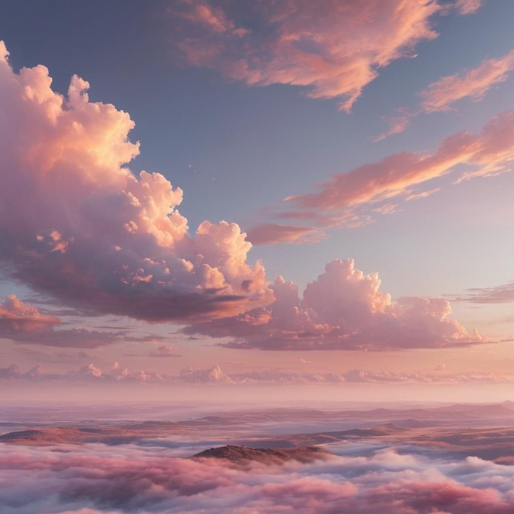 Serene Panoramic Horizon in Dreamy Digital Art