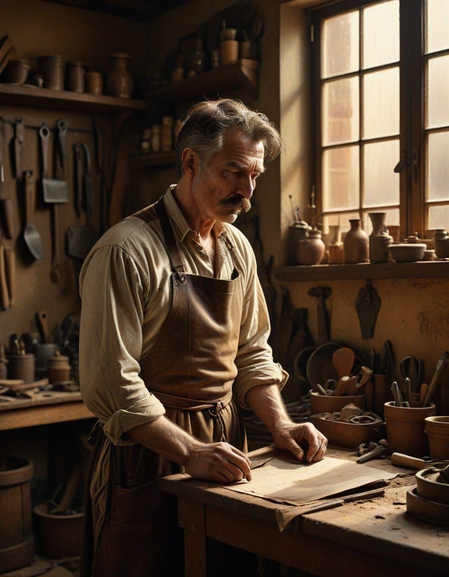 Masterful Renaissance Workshop Scene