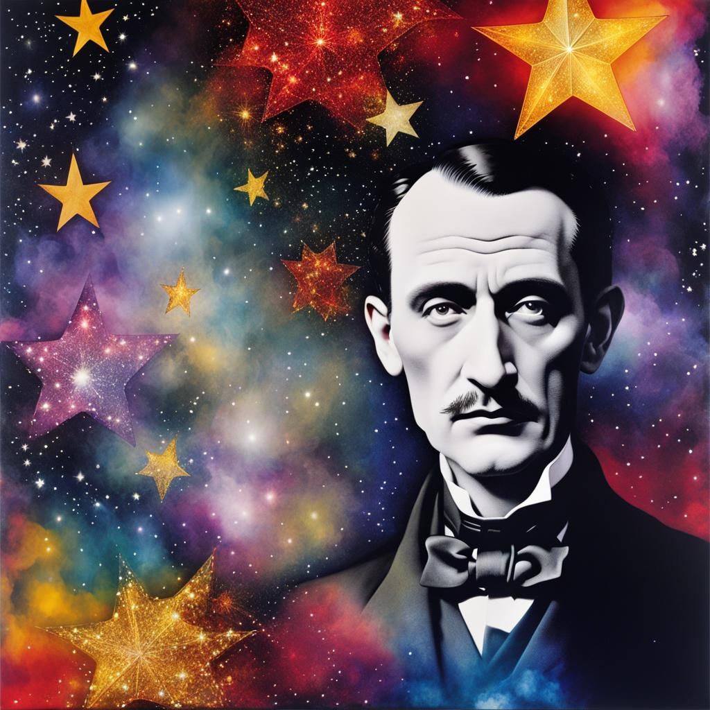 Dreamlike Stars in Gothic Alcohol Inks