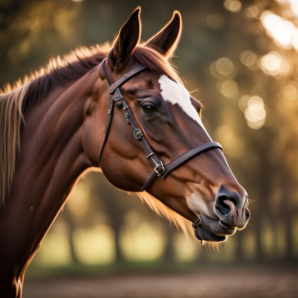 Majestic Horse Captured with Bokeh and Natural Light