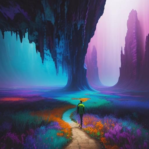 Psychedelic Caves: Wet-on-Wet Fantasy Painting