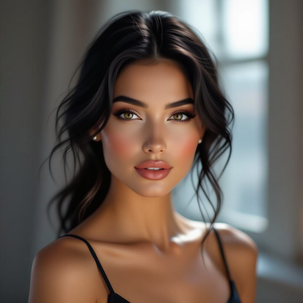 Hyperrealistic 4K Portrait of a Stylish Woman