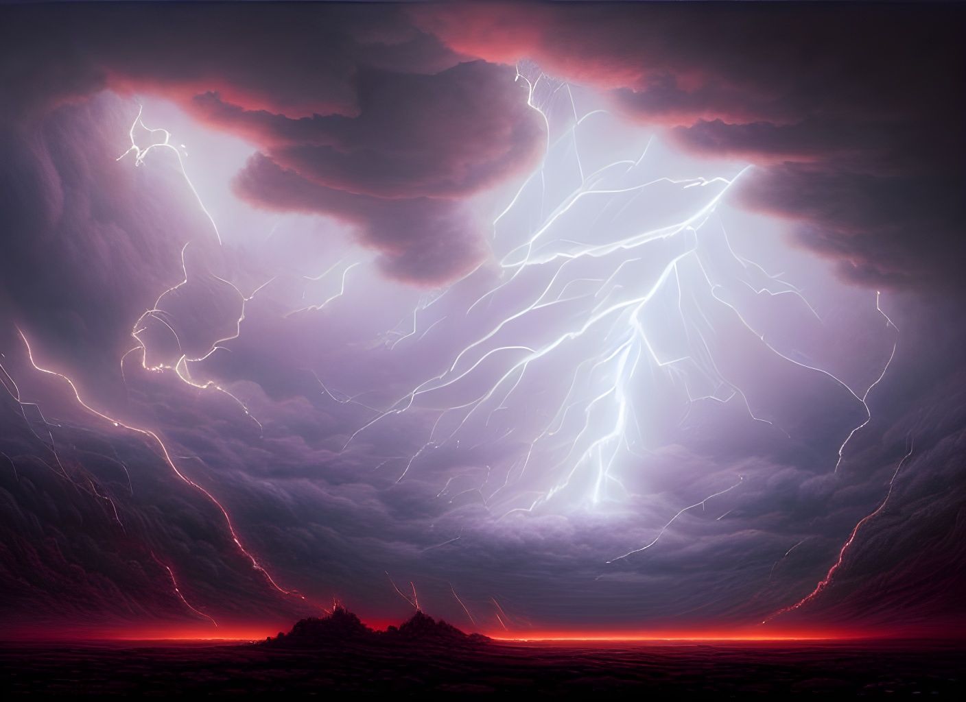 Epic Lightning Crack in the Sky