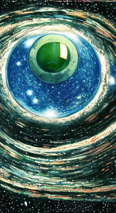 Mystical Cosmic World in Celestial Hues