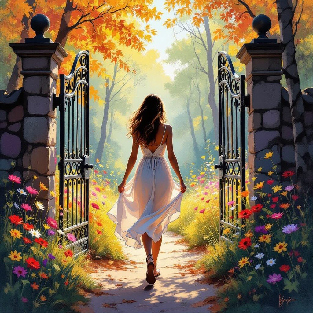 Neon Gates: Summer to Autumn Transition