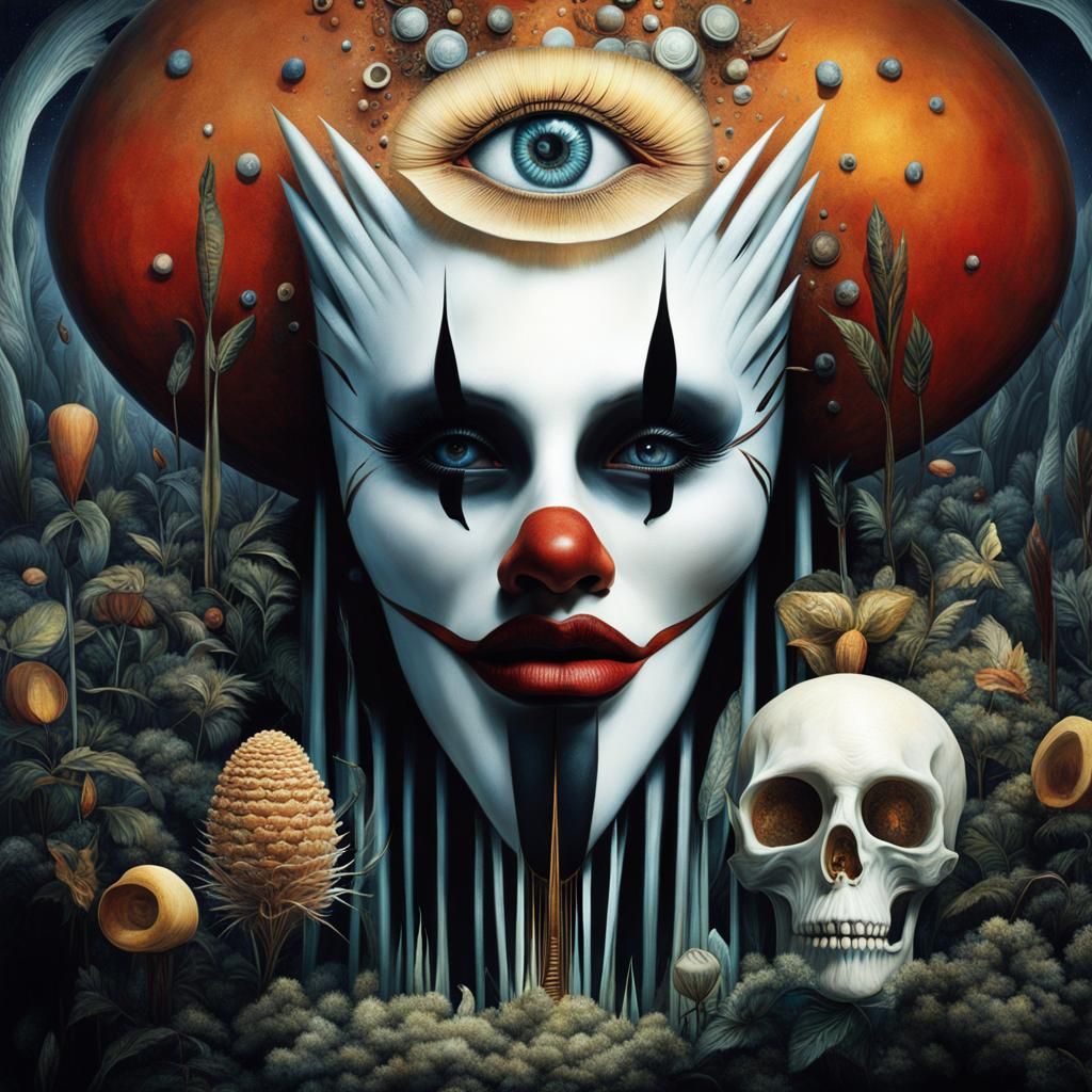 Magical Biological Dreamscape in Surreal Style