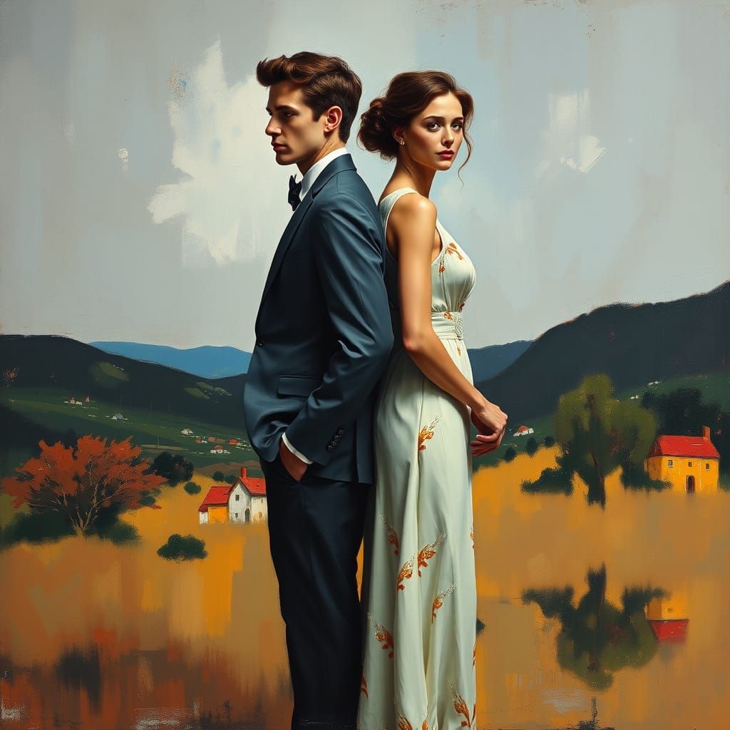 Emotive Expressionist Divorce Portrait