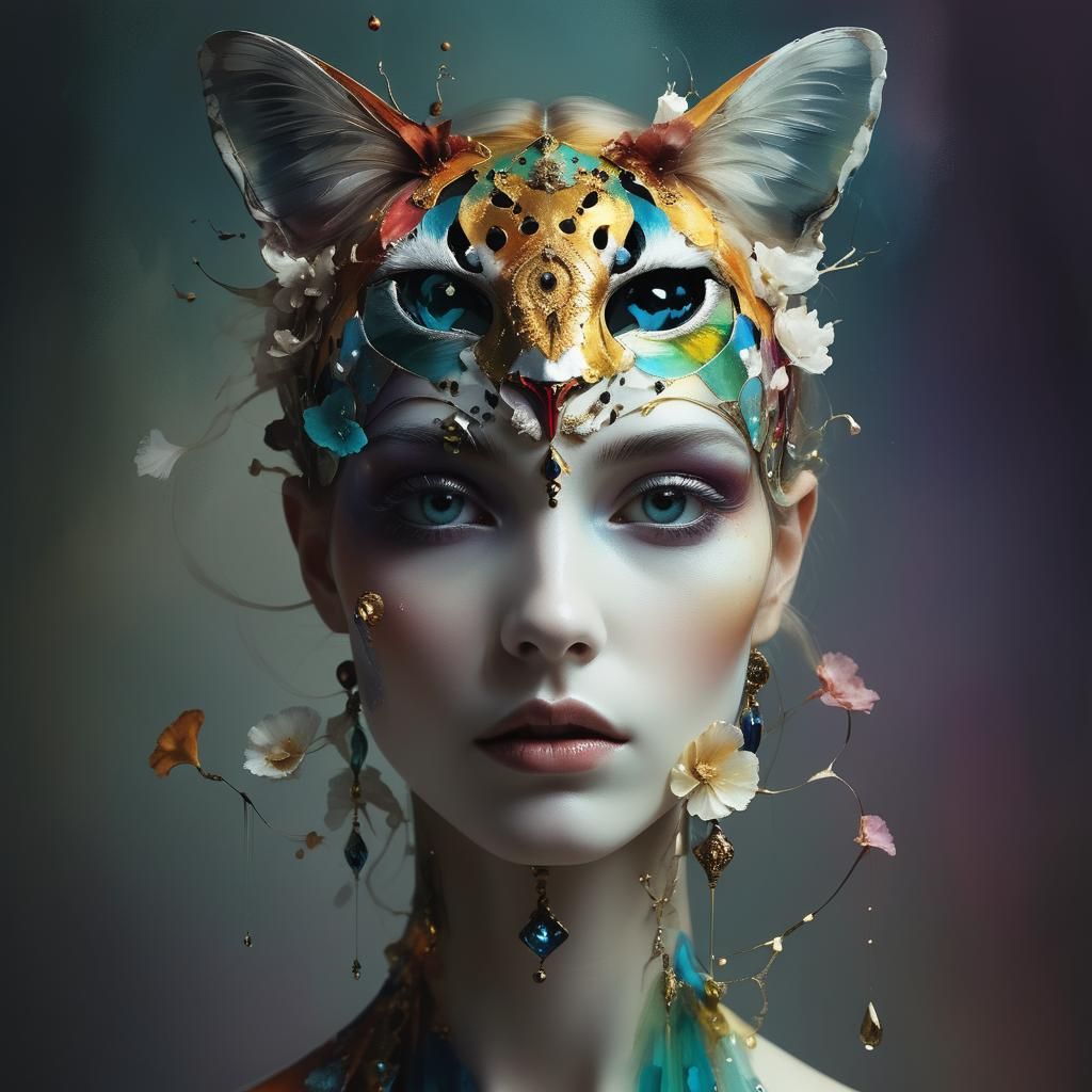 Magical Arabesque in Liquid Alcohol Ink