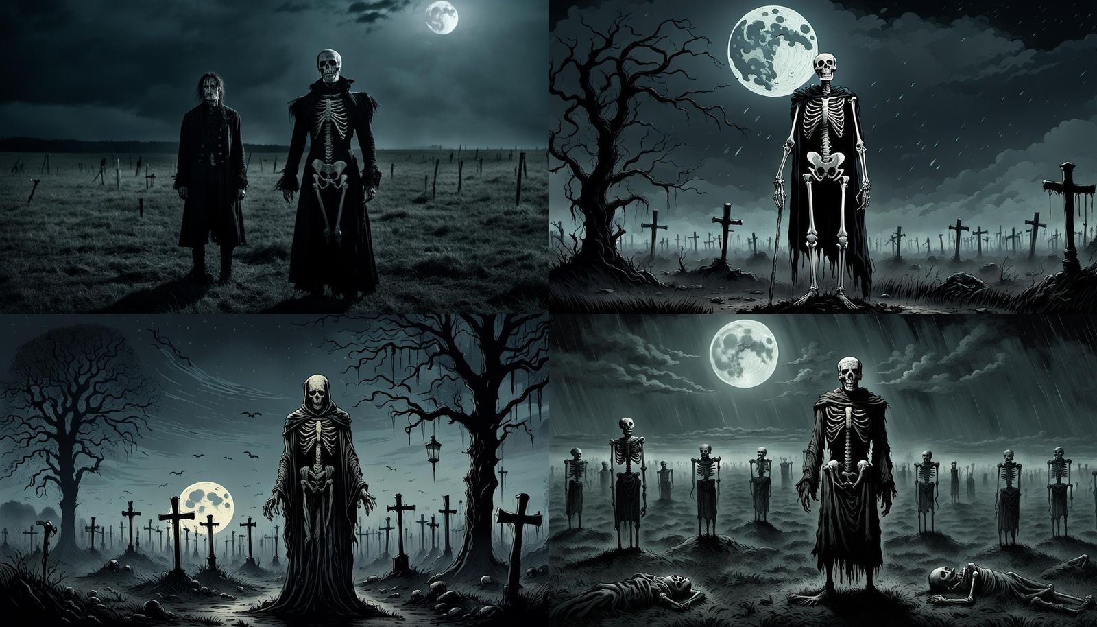 Lovecraftian Horror Freakshow Under Full Moon