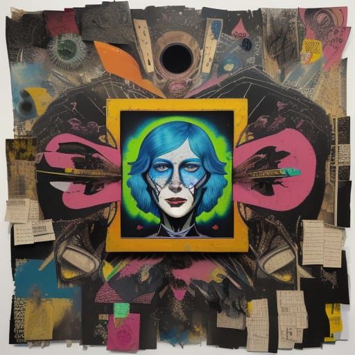 Surreal Brain Collage: Executive Dysfunction & Urban Art