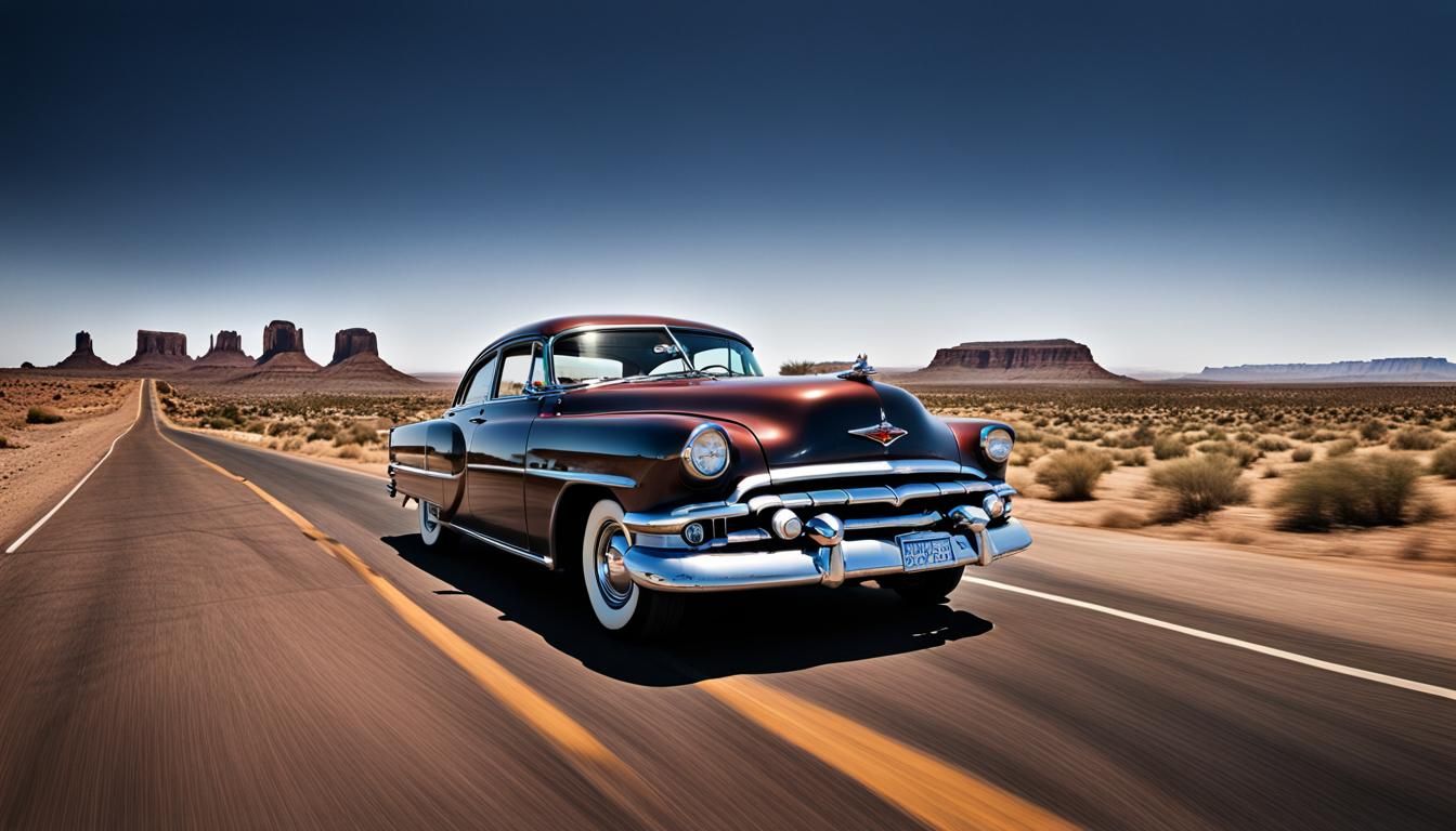 Vintage Car on Route 66: Professional Photography