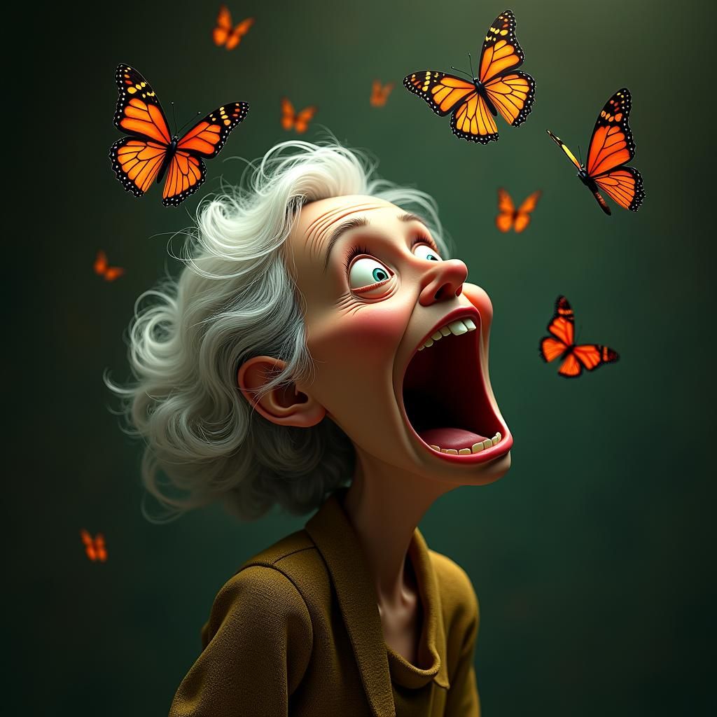 Butterflies and Moths: A Burton-esque 3D Rendering