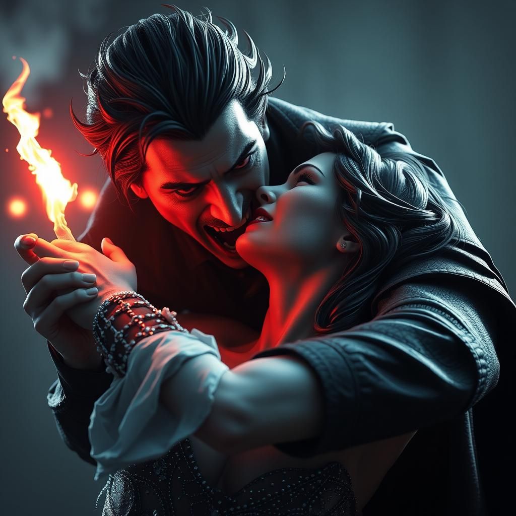 Vampire Attack in Cinematic 3D Game Style