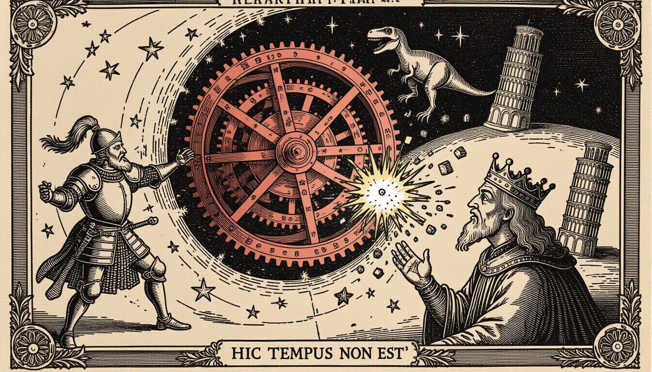 Albrecht Durer Style Engraving: Astrologer Activates Celesti...