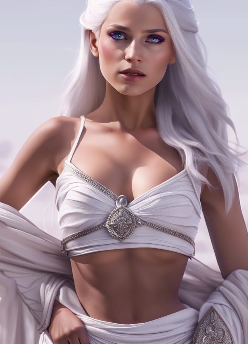 Valyrian Girl Portrait in High Resolution