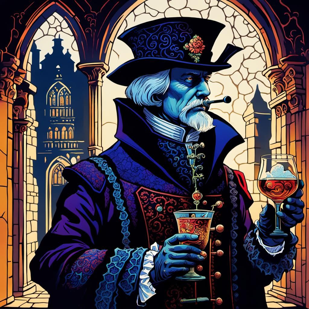 Yeoman Warder in Gothic Psychedelia