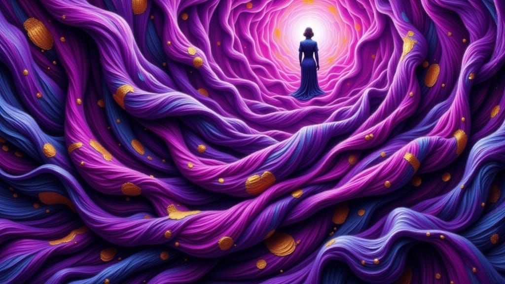 Baroque Tapestry Sketch with Chiaroscuro Lighting