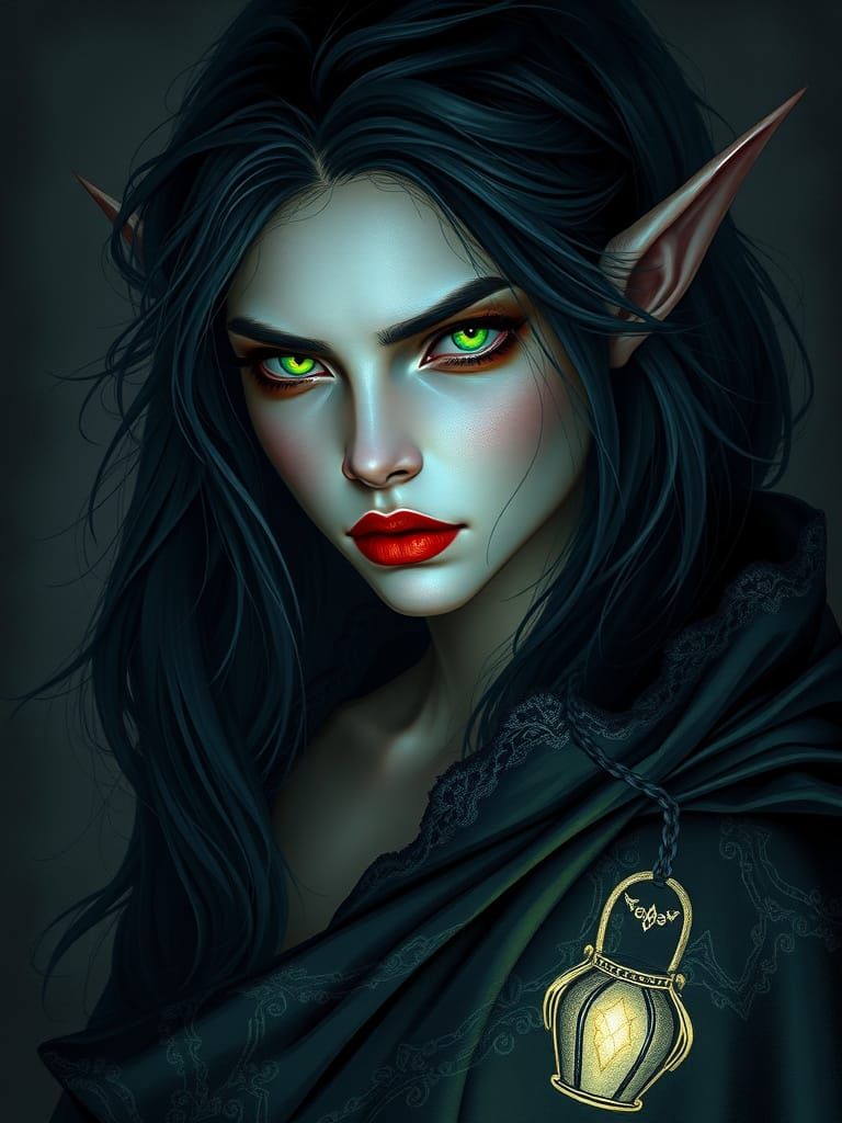 Surreal Jade Goddess Portraits in Dark Fantasy Style