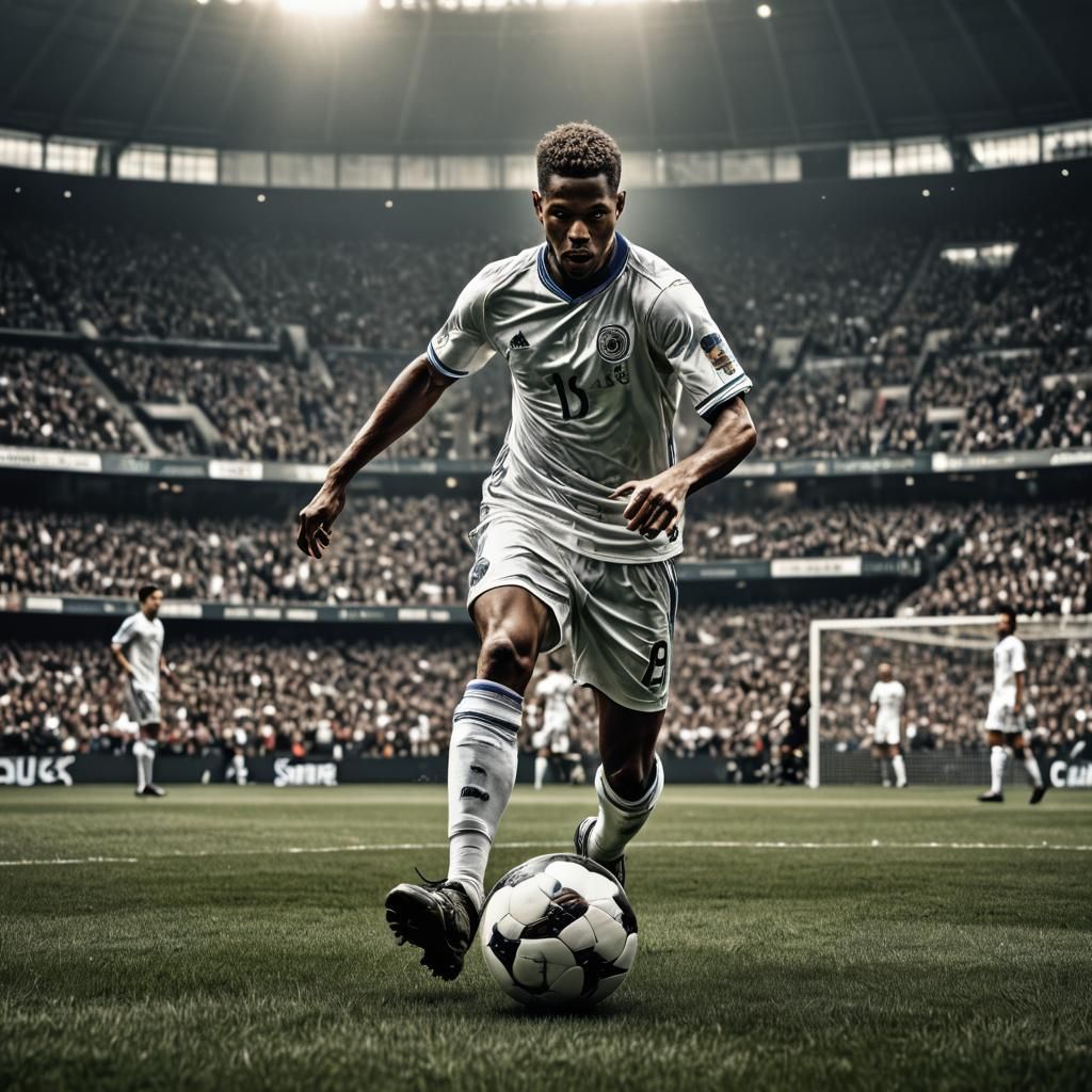 Hyperrealistic Portrait of Soccer Player Messi