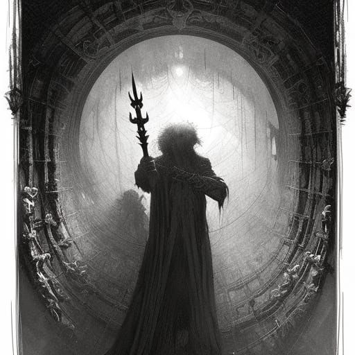 Horror Scepter in Doré Style