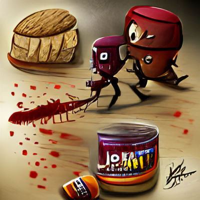Peanut Butter vs Jelly: Epic Battle Concept Art