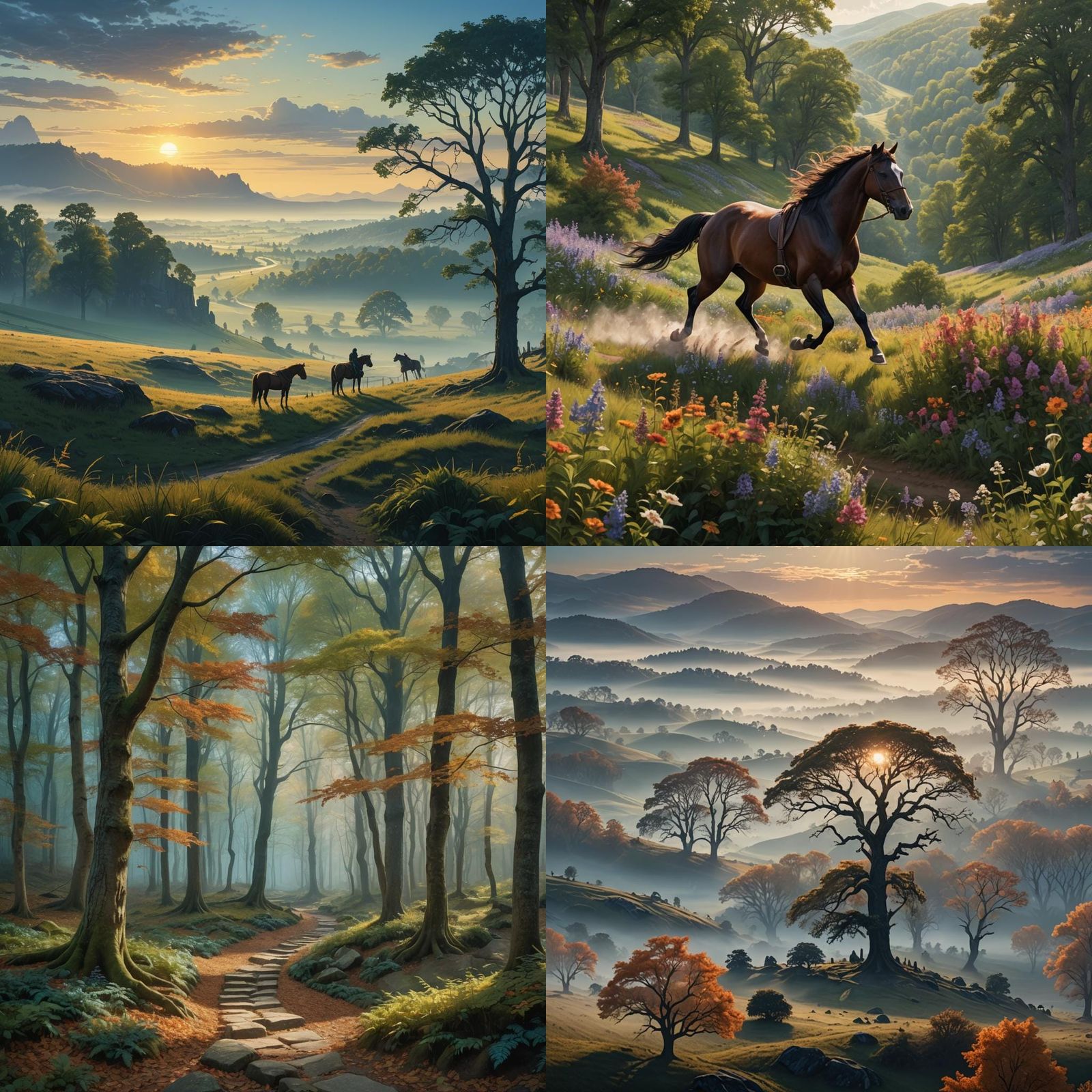 Fantastical Virginia Countryside in Detailed Matte Painting