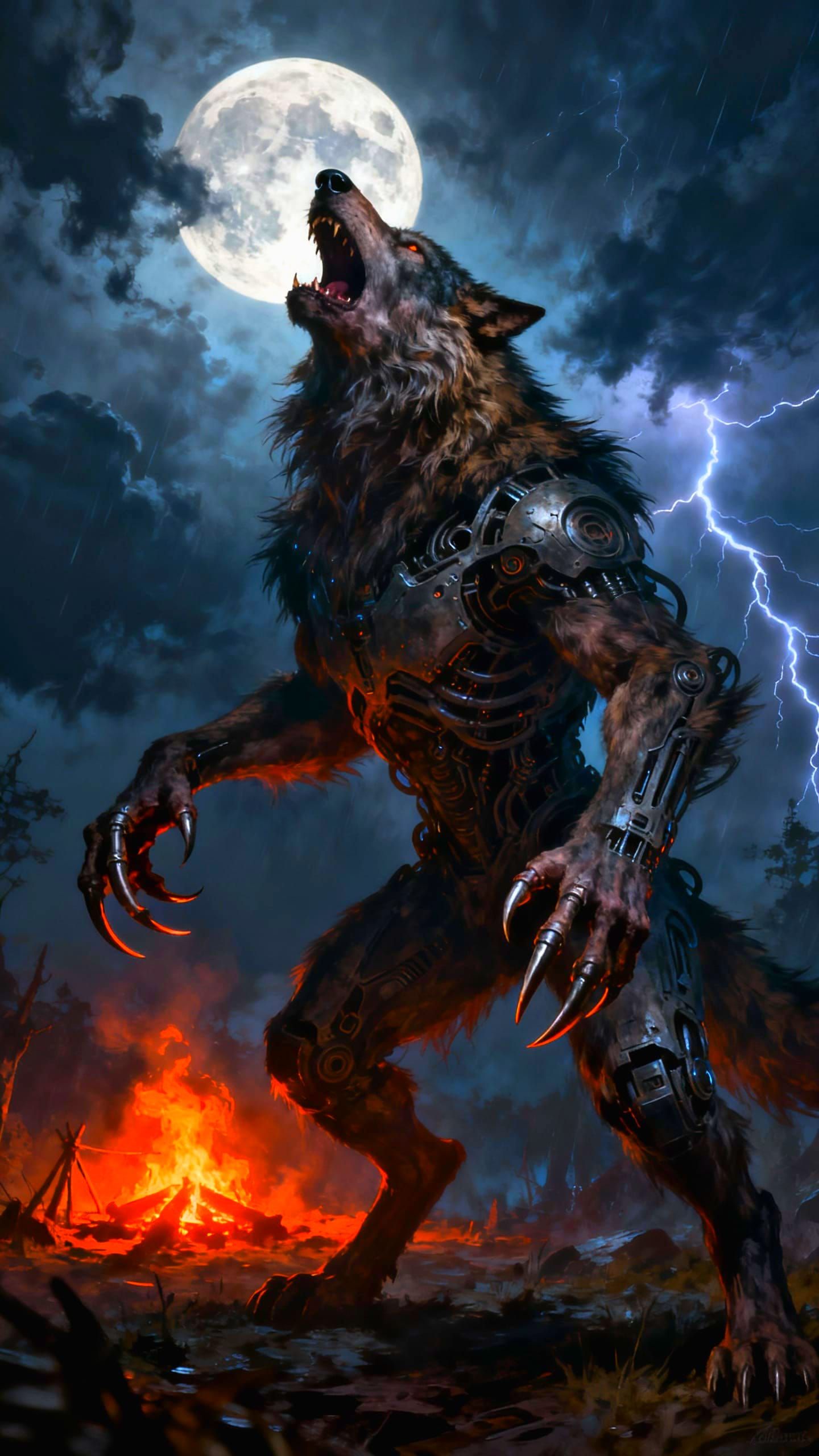 Wild Werewolf Unleashed in Moonlight